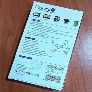 POWER BANK CARGADOR PORTÁTIL DIGIVOLT MOD. PB-3000