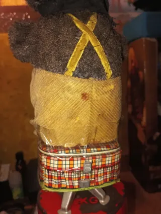Juguete Antiguo Japonés Oso Peluche