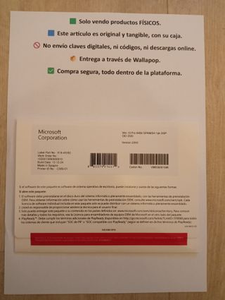 Windows 10 Pro CD spagnolo