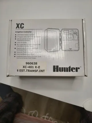 Programador riego Hunter XC-401-E 4 estaciones