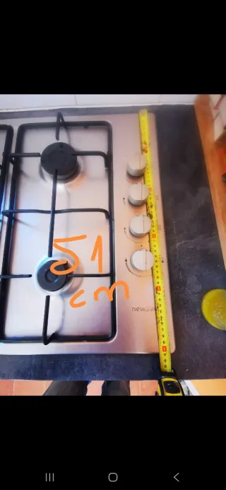 Cocina de gas 4 fuegos