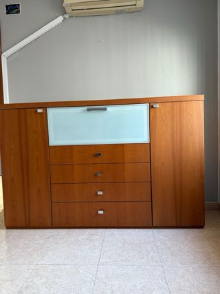 Sinfonier madera cerezo y cristal