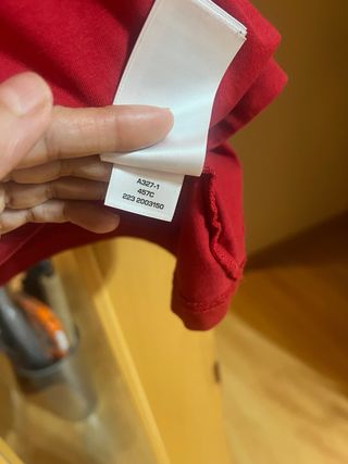 Camiseta Gant Roja Talla M manga corta