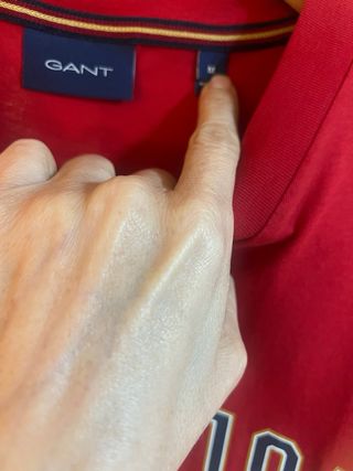 Camiseta Gant Roja Talla M manga corta