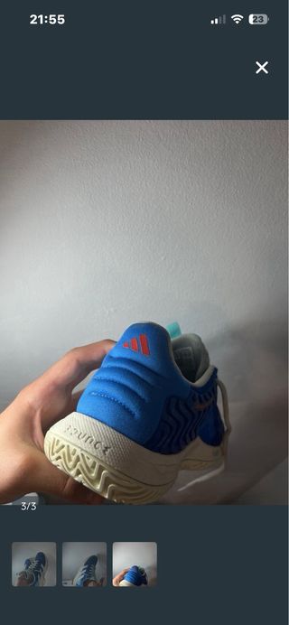 Zapatillas Adidas Padel Hombre Azul