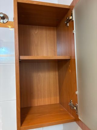 Mueble auxiliar madera baño