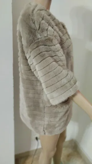 Pelliccia donna beige