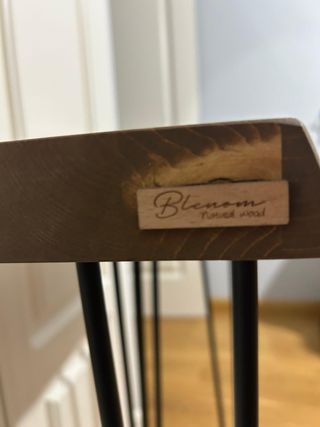 Recibidor canto irregular madera de noga