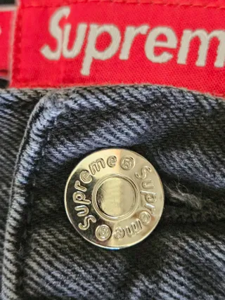 Calças Supreme Pretas Loose Baggy Fit