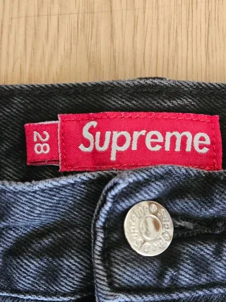 Calças Supreme Pretas Loose Baggy Fit