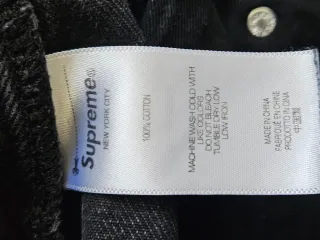 Calças Supreme Pretas Loose Baggy Fit