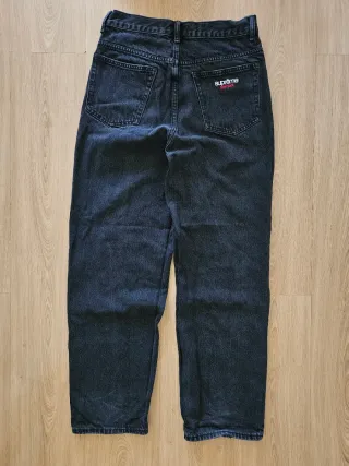 Calças Supreme Pretas Loose Baggy Fit