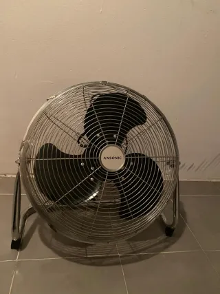 Ventilador ANSONIC Metálico Plateado