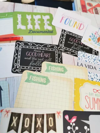 Tarjetas Scrapbooking / Project Life