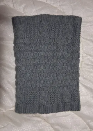 Set scaldacollo + guanti donna grigio/nero