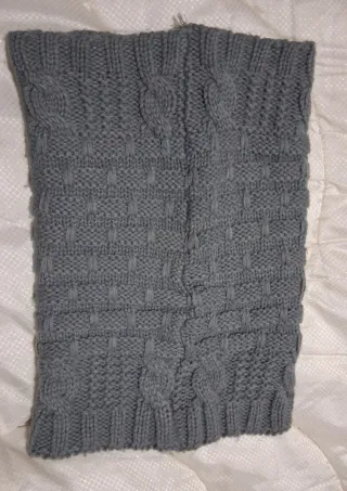 Set scaldacollo + guanti donna grigio/nero