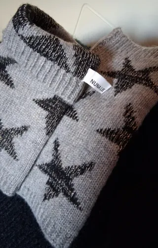 Set scaldacollo + guanti donna grigio/nero