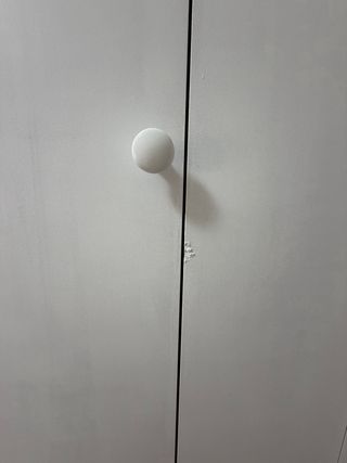 Armario blanco 2 puertas + cajones