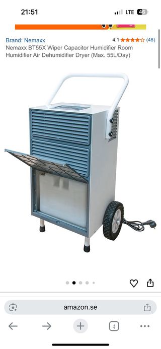 Nemaxx Deshumidificador 55L