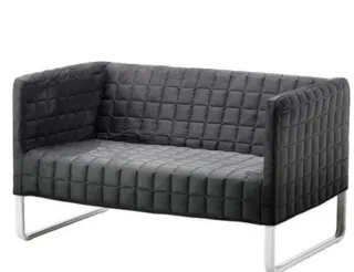 Sofá 2 plazas Ikea gris tela