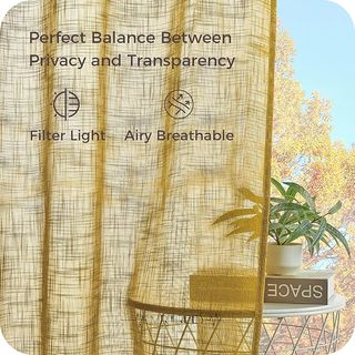 Cortinas de salón amarillas y multicolor