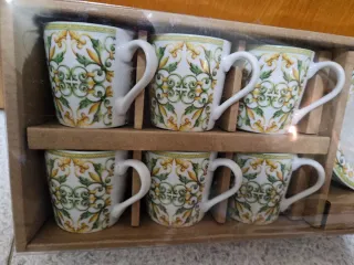 Set 6 Tazzine con piattino