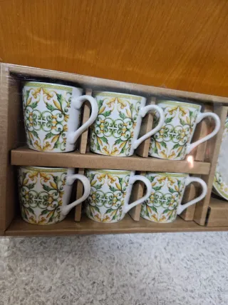 Set 6 Tazzine con piattino