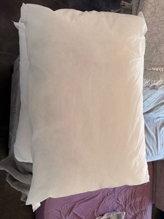 DOS RELLENOS cojín blanco 50x70cm