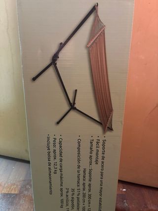 NUEVA Hamaca de tela ADVENTURIDGE con soporte