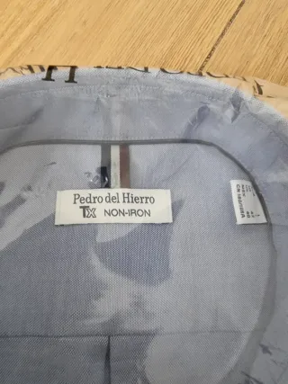 Camisa Pedro del Hierro Non-Iron Azul Talla L