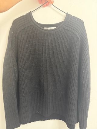 Jersey Zara Negro Caballero Talla M