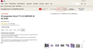 LG QNED 43QNED80 - Nuevo, sin desprecintar