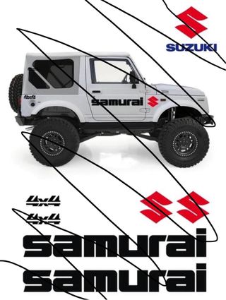 Pegatina Vinilo Suzuki Samurai 4x4