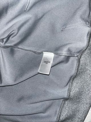 Felpa Celine Grigia con Cappuccio Zip