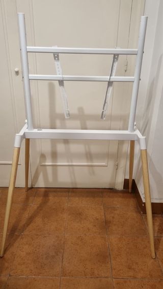 Soporte TV Trípode Madera Blanco