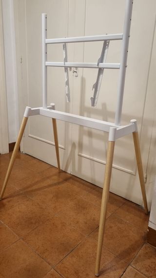 Soporte TV Trípode Madera Blanco