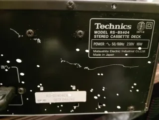 Piastra Cassette Technics RS-BX404 HX PRO