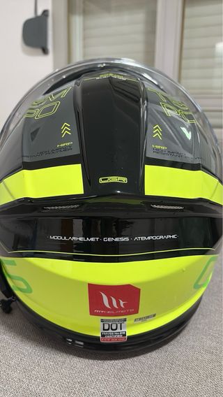 Casco Moto MT Helmets Gris/Amarillo