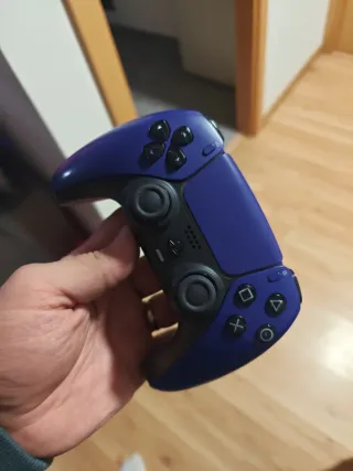 Mando PS5 Morado Lila + Joysticks Magnéticos