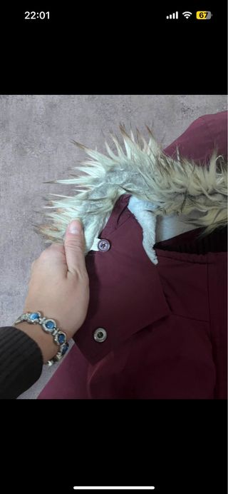 Chaqueta Hollister con pelo Talla S