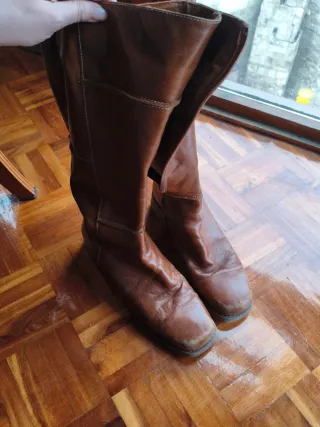 Botas altas de piel Patricia Miller marrones