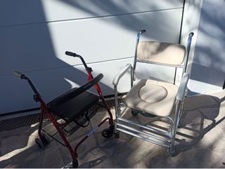 Silla de ducha y andador