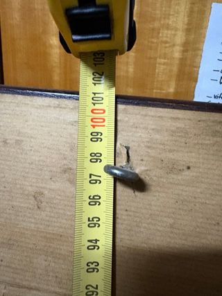 Espejo biselado marco ancho madera marqueteria