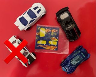 Set 4 Macchinine Hot Wheels