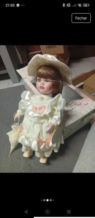 Boneca Leonardo Collection Porcelana