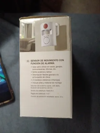 Sensor de movimiento con alarma