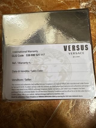 Reloj Versus Versace Azul y Plateado