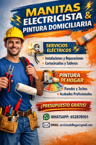 Manitas Electricista & Pintura Domiciliaria.