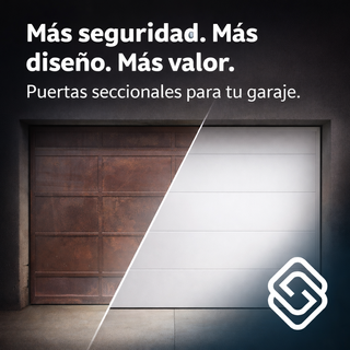 Puerta seccional para garaje