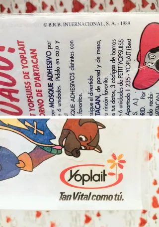 ANTIGUA PROMOCIÓN YOPLAIT AÑOS 80 DARTACAN